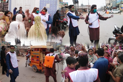 ملتان، ایم ڈبلیوایم کی جانب سے مساجد میں اسپرے اور عوامی مقامات پر شہریوں کے ہاتھ دھلوانے کی مہم جاری