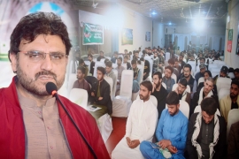 انقلاب اسلامی عالمی طاقتوں کی تمام تر پابندیوں اور محاصروں کے باوجود پوری آب وتاب کے ساتھ آگے بڑھ رہا ہے، سید ناصر عباس شیرازی