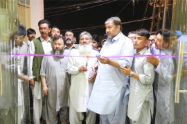 ایم ڈبلیوایم کے رکن  بلوچستان اسمبلی آغا رضا کے فنڈ سے تعمیر شدہ شہید فدا حسین (شہید کارگل) کمیونٹی ہال کا افتتاح