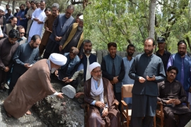 حلقہ دو سکردو کےعوام کاایک اور دیرینہ مطالبہ پورا، وزیر زراعت کاظم میثم نے گرلز ڈگری کالج کا سنگ بنیادرکھ دیا