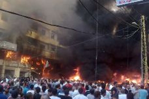 لبنان، بیروت کے جنوب میں سیدالشہداء کمپلیکس کے قریب کار بم دھماکہ، 25 جاں بحق، 200 زخمی