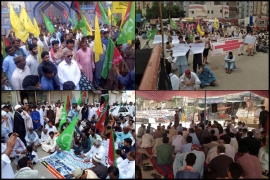 ایم ڈبلیوایم کے زیر اہتمام سانحہ پاراچنار کے خلاف سندھ بھر میں یوم احتجاج منایا گیا