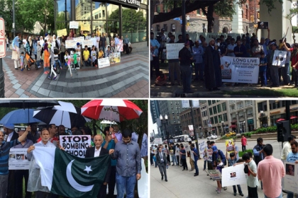 پر امن پاکستان کیلئے علامہ راجہ ناصرعباس کی جہدوجہد کی حمایت میں امریکہ کی آٹھ ریاستوں میں احتجاج ، دھرنے اور بھوک ہڑتالیں