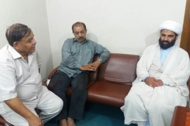وارثان شہداءکے انصاف کیلئےایوان میں آوازاٹھائوں گا، رکن سندھ اسمبلی قمرعباس کی علامہ مقصودڈومکی سے  گفتگو