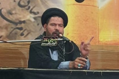 عزاداری سید الشہداء کا مقصد حق کا ساتھ دیتے ہوئے ظلم کے خلاف ڈٹ جانا ،علامہ علی اکبر کاظمی