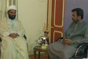 علامہ مقصود ڈومکی سے بلوچستان نیشنل پارٹی کے مرکزی رہنماء اور سابق ایم پی اے میر محمد اکبر مینگل کی ملاقات