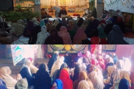 ایم ڈبلیوایم شعبہ خواتین ضلع اٹک کے زیر اہتمام شین باغ  و اٹک شہرمیں جشن صادقین کی محفلوں کاشاندار انعقاد