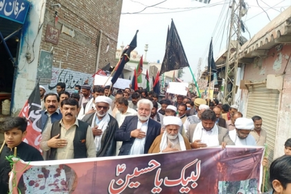 کوئٹہ، پشاور اور ڈی آئی خان میں شیعہ نسل کشی کےخلاف ایم ڈبلیوایم اور ایس یو سی کا احتجاج
