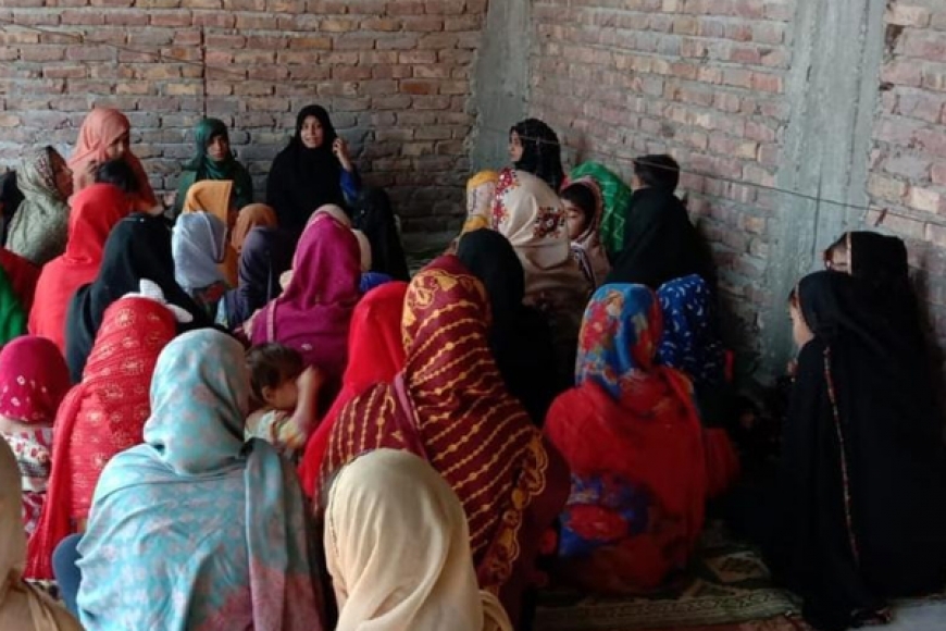 ایم ڈبلیوایم شعبہ خواتین ضلع ٹنڈو محمد خان کی جانب سے درسگاہ کا افتتاح