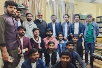 آئی ایس او جامعہ پنجاب کے وفد کی چیئرمین ایم ڈبلیوایم علامہ راجہ ناصرعباس جعفری سے ملاقات