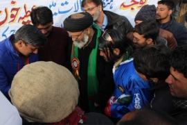 آغا علی رضوی کابھارت کے خلاف اعلان جنگ، وطن عزیز کیلئے خون دینے کارکنان کے ہمراہ کیمپ میں پہنچ گئے