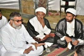 ایم ڈبلیو ایم مشہد مقدس کے سیکرٹری جنرل کی اسلام آبادبھوک ہڑتالی کیمپ میں علامہ ناصرعباس جعفری سے ملاقات