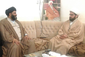 فرزند ومدیر مکتب آ یت الله العظمی الشیخ بشیر نجفی ، علامہ  الشیخ ابو صادق سے علامہ شفقت شیرازی کی ملاقات