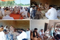 لیہ، ایم ڈبلیو ایم کے وفد کی بستی سرگانی میں شہداء اور زخمیوں کے گھر آمد، شہداء کے لواحقین سے اظہار افسوس