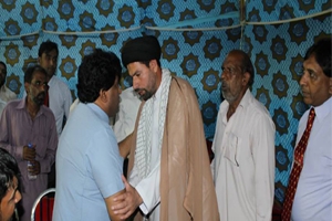 راولپنڈی :ایم ڈبلیو ایم کے رہنما مولانا اکبر کاظمی  کی پاسٹرپرویز کامران سے سانحہ پشاور پر تعزیت