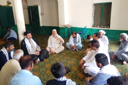صوبائی آرگنائزرایم ڈبلیوایم پنجاب علامہ علی اکبر کاظمی کا وفد کے ہمراہ ضلع ننکانہ کا تنظیمی و تعزیتی دورہ