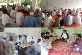 صدر ایم ڈبلیوایم پنجاب علامہ سید علی اکبر کاظمی کا وفد کے ہمراہ سرگودھا ڈویژن کادورہ