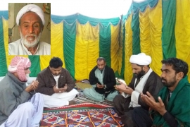 علامہ مقصودڈومکی کی سندھ کے بزرگ باعمل عالم دین علامہ محمد رضا نجفی کے پسماندگان سے اظہار تعزیت