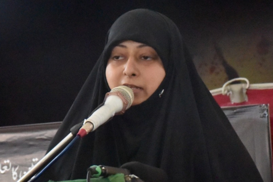 مسلمانان عالم اپنے فلسطینی بہن بھائیوں کی امداد کے لیئے اٹھ کھڑے ہوں، سیدہ معصومہ نقوی