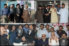 کراچی،خانوادہ اسیران ملت جعفریہ کے پُرزور مطالبے پر علماء کرام نے احتجاجی بھوک ہڑتال اور رضاکارانہ گرفتاری ختم کر دی