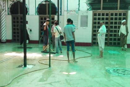 وحدت یوتھ لاہور کی جانب سے جامع مسجد اسلام پورہ میں آمدماہ رمضان پر صفائی مہم کا آغاز