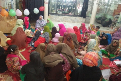 مجلس وحدت مسلمین شعبہ خواتین ضلع حیدرآباد کےتحت قائم مدرسہ و تعلیم بالغاں اسکول میں جشن مولود کعبہ کا انعقاد